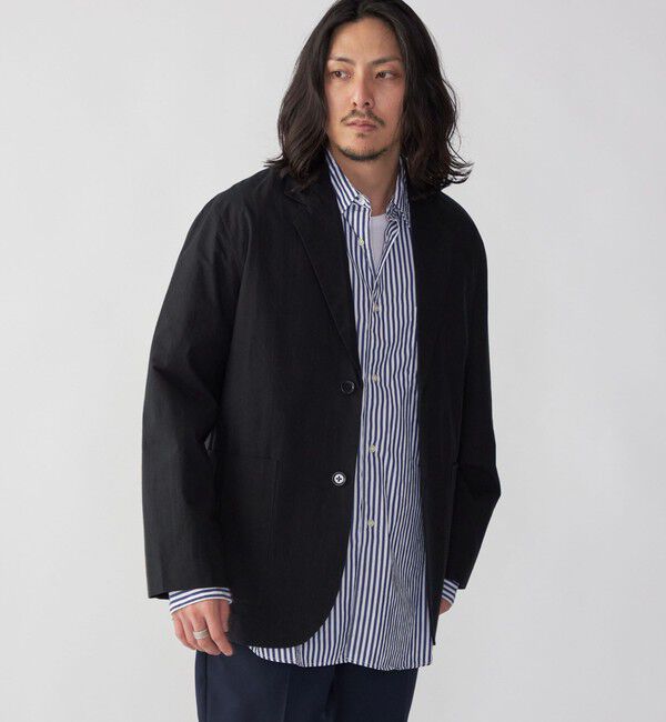 SHIPS「SHIPS: コットン ブロード リラックス シャツ ジャケット」|テーラードジャケット|