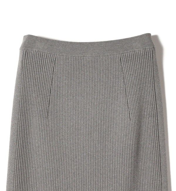SHIPS for women「【WEB限定】〈手洗い可能〉ラメ リブ ニット スカート」|スカート|