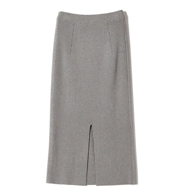 SHIPS for women「【WEB限定】〈手洗い可能〉ラメ リブ ニット スカート」|スカート|