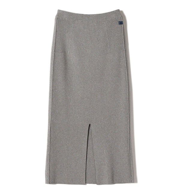 SHIPS for women「【WEB限定】〈手洗い可能〉ラメ リブ ニット スカート」|スカート|