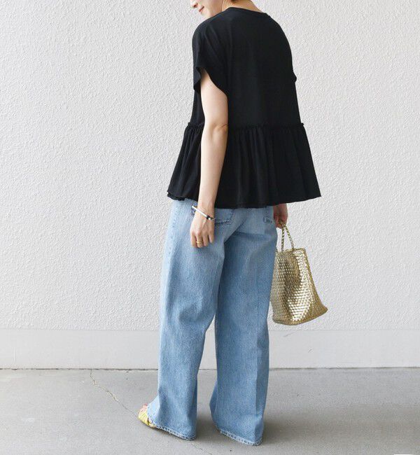 SHIPS for women「〈接触冷感〉コットン ナイロン ペプラム プルオーバー」|Tシャツ・カットソー|