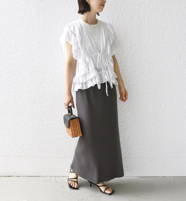 SHIPS for women「〈手洗い可能〉リブ ジャージー 2WAY ストレッチ スカート」|スカート|