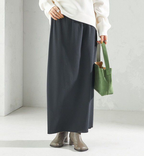 SHIPS for women「〈手洗い可能〉リブ ジャージー 2WAY ストレッチ スカート」|スカート|