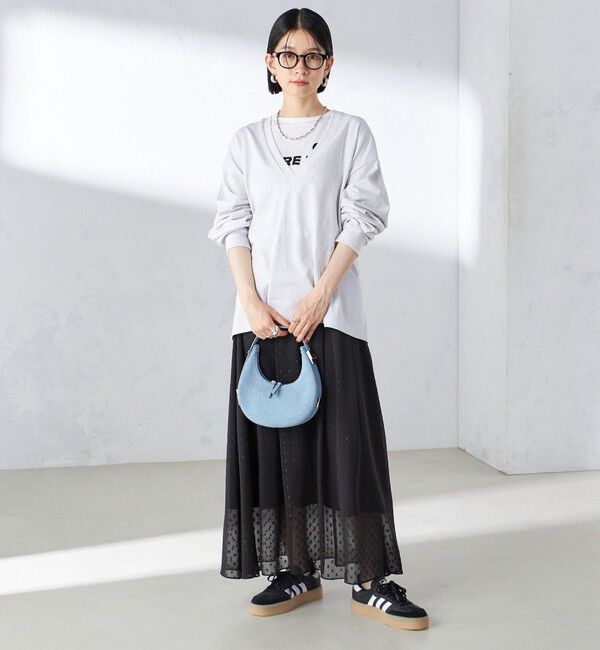 SHIPS for women「〈手洗い可能〉レオパード / 無地 ギャザー スカート」|スカート|