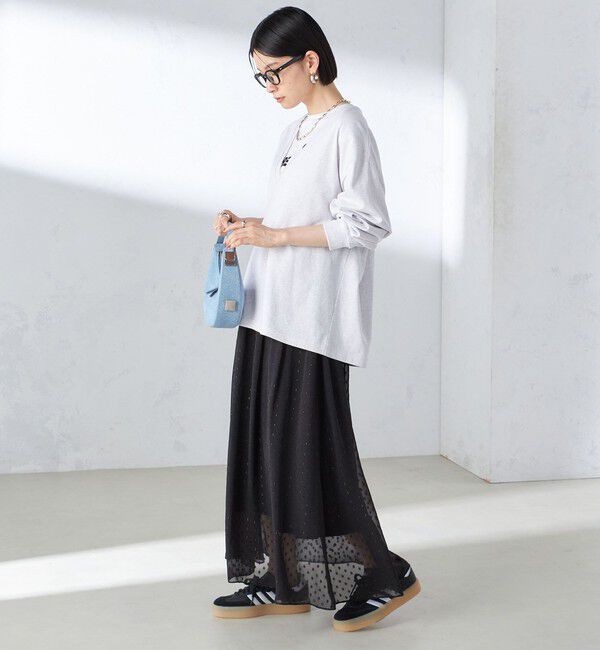 SHIPS for women「〈手洗い可能〉レオパード / 無地 ギャザー スカート」|スカート|