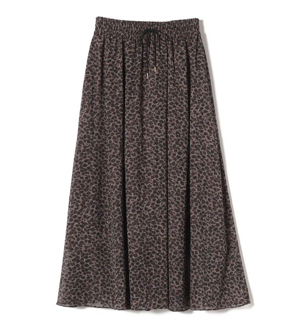 SHIPS for women「〈手洗い可能〉レオパード / 無地 ギャザー スカート」|スカート|