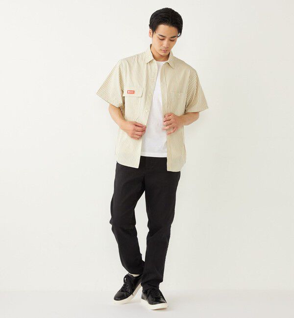 SHIPS Colors 「【SHIPS Colors別注】Engineer:ストライプ ショートスリーブ シャツ◇」|シャツ・ブラウス|