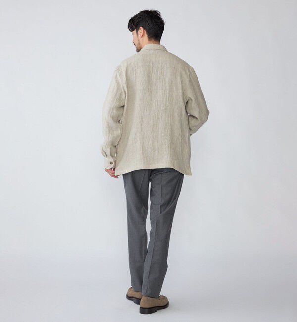 SHIPS「SHIPS: リネン ウール オーバーシャツ」|シャツ・ブラウス|