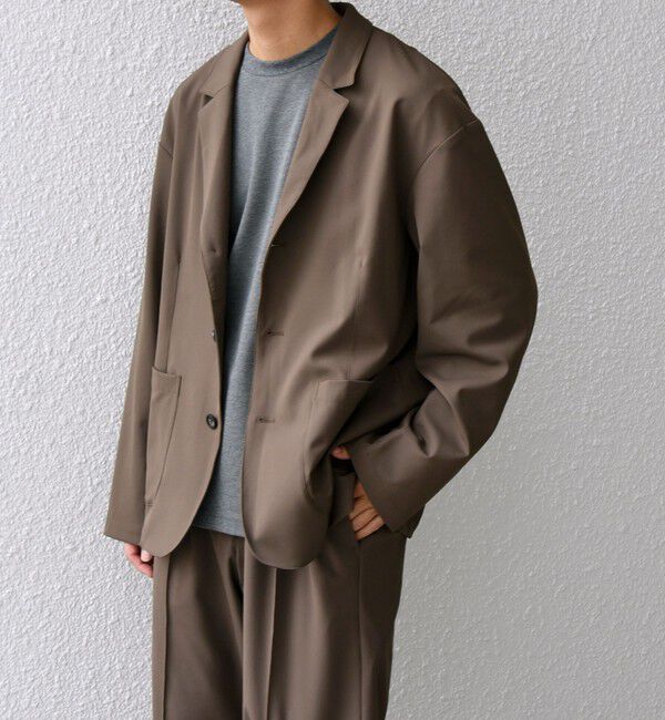 SHIPS any「SHIPS any: 〈洗濯機可能〉ストレッチ ナイロン リラックス ジャケット (セットアップ対応)◇」|テーラードジャケット|