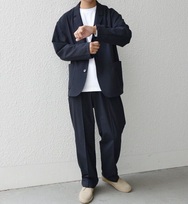 SHIPS any「SHIPS any: 〈洗濯機可能〉ストレッチ ナイロン リラックス ジャケット (セットアップ対応)◇」|テーラードジャケット|