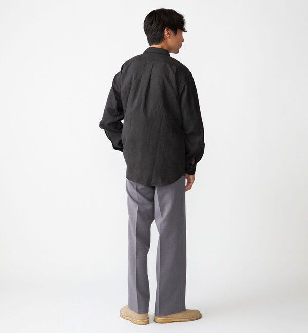 SHIPS「BENCH MARKING SHIRT: レギュラーカラー ポリエステル フェイクスエード シャツ」|シャツ・ブラウス|