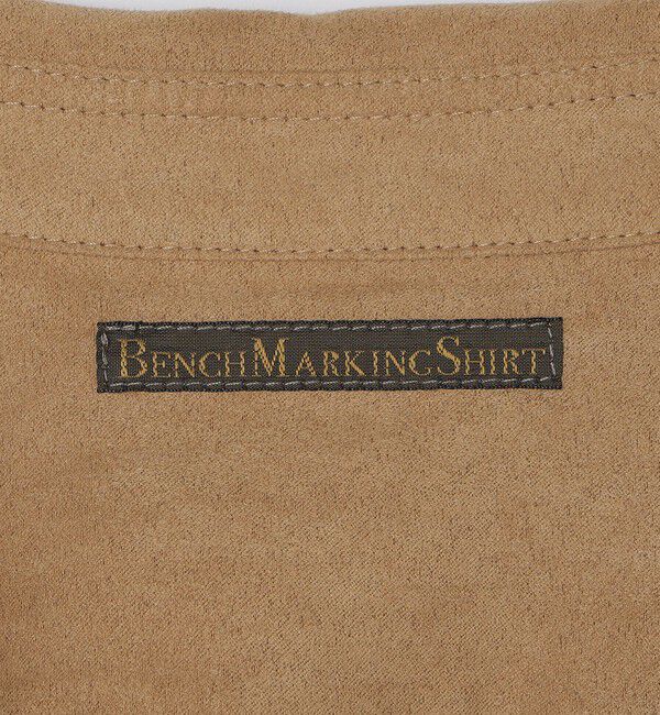 SHIPS「BENCH MARKING SHIRT: レギュラーカラー ポリエステル フェイクスエード シャツ」|シャツ・ブラウス|