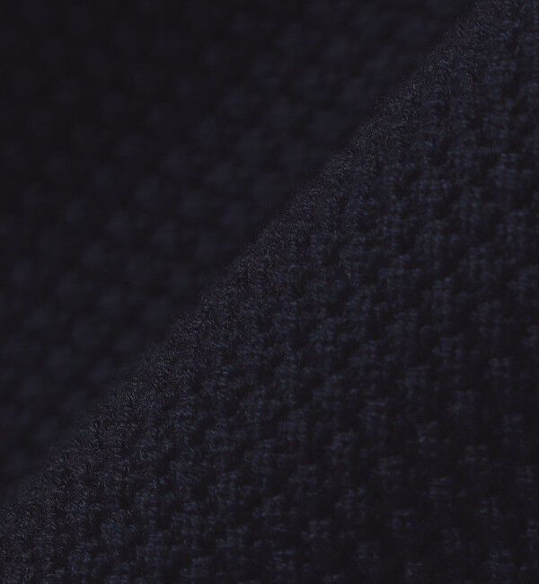 SHIPS「SHIPS:〈洗濯機可能〉SOLOTEX(R) コットン ピケ クルーネック ジップ カーディガン」|カーディガン|