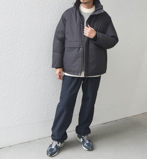 SHIPS any「SHIPS any: ワッシャー ナイロン ダウン / 中綿 ミックス スピンドル スタンド ブルゾン◇」|ダウン|