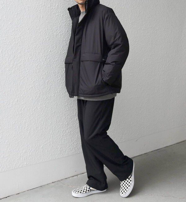 SHIPS any「SHIPS any: ワッシャー ナイロン ダウン / 中綿 ミックス スピンドル スタンド ブルゾン◇」|ダウン|