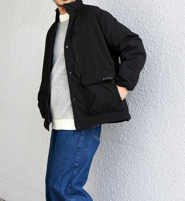 SHIPS any「SHIPS any:〈撥水・防風等〉多機能 中綿 2トーン スタンド ブルゾン◇」|ブルゾン・スタジャン|