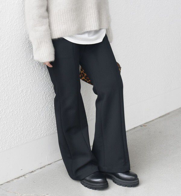 SHIPS for women「〈手洗い可能〉ストレッチ フレア パンツ」|その他|