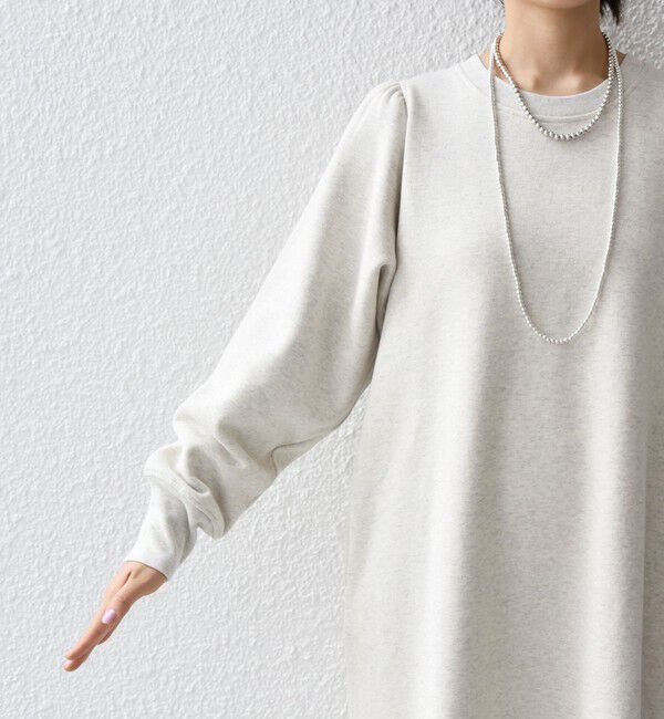 SHIPS any「【WEB限定】SHIPS any: USAコットン 裏起毛 パフ スリーブ ワンピース 2」|ワンピース|