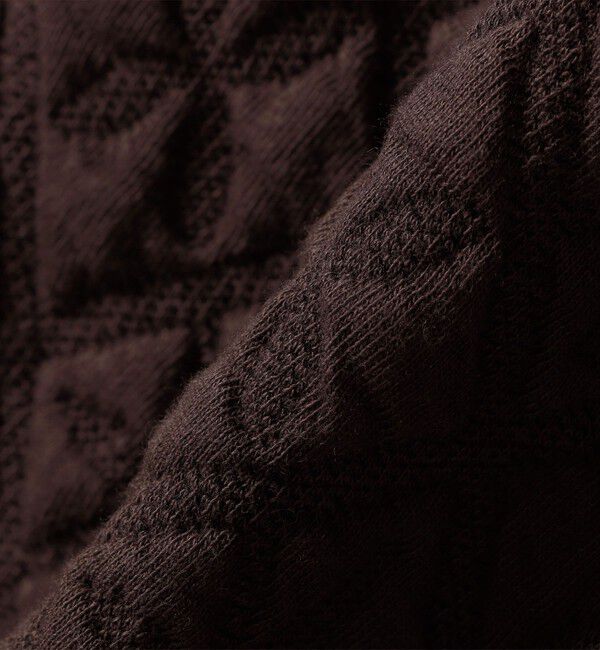 SHIPS for women「【WEB限定】〈手洗い可能〉キルティング ジャカード カーディガン」|カーディガン|