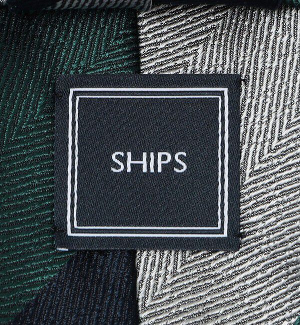 SHIPS「SHIPS: シルク ヘリンボーン ワイド ストライプ ネクタイ」|ネクタイ・蝶ネクタイ|