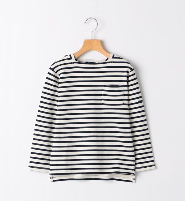 SHIPS KIDS「SHIPS KIDS:80～90cm / ボーダー 長袖 TEE」|Tシャツ・カットソー|ホワイト系