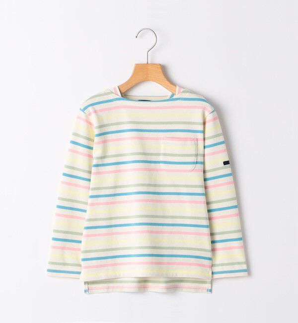 SHIPS KIDS「SHIPS KIDS:80～90cm / ボーダー 長袖 TEE」|Tシャツ・カットソー|オフホワイト