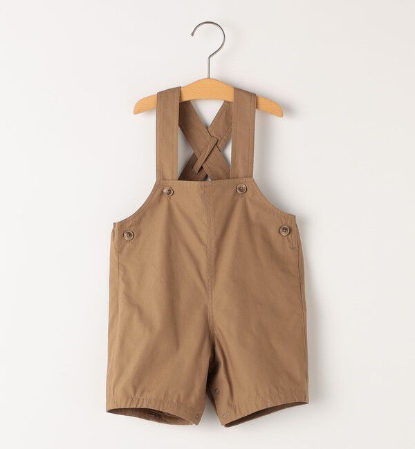 SHIPS KIDS「SHIPS KIDS:80～90cm / ベビー オーバーオール」|オールインワン|キャメル