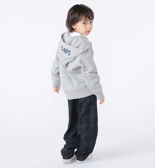 SHIPS KIDS「SHIPS KIDS:100～130cm / ロゴ フード ジップ パーカ」|パーカー|
