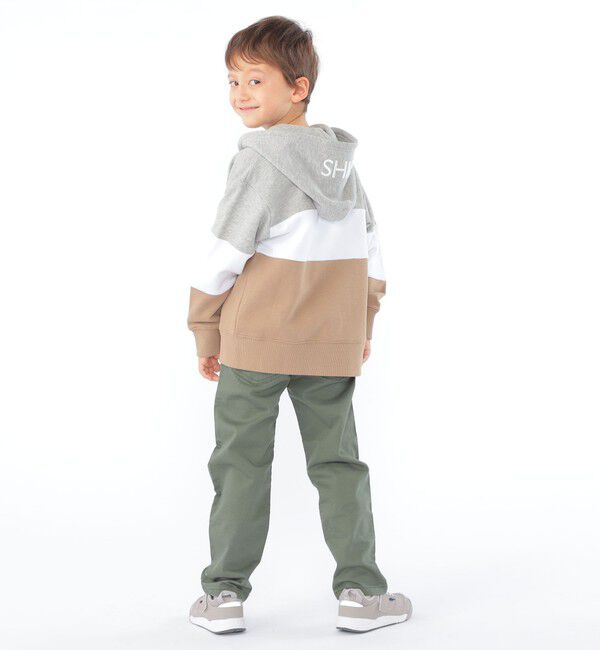 SHIPS KIDS「SHIPS KIDS:100～130cm / ロゴ フード ジップ パーカ」|パーカー|