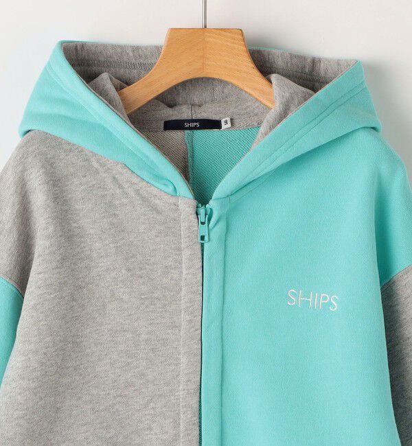 SHIPS KIDS「SHIPS KIDS:100～130cm / ロゴ フード ジップ パーカ」|パーカー|