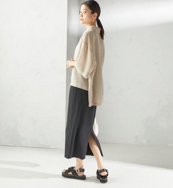 SHIPS for women「〈手洗い可能〉前後 2WAY リブ ニット スカート」|スカート|