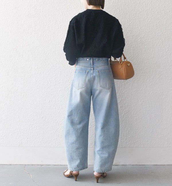 SHIPS any「【WEB限定】SHIPS any:〈手洗い可能〉ジャカード バンピー クルーネック プルオーバー」|ニット・セーター|