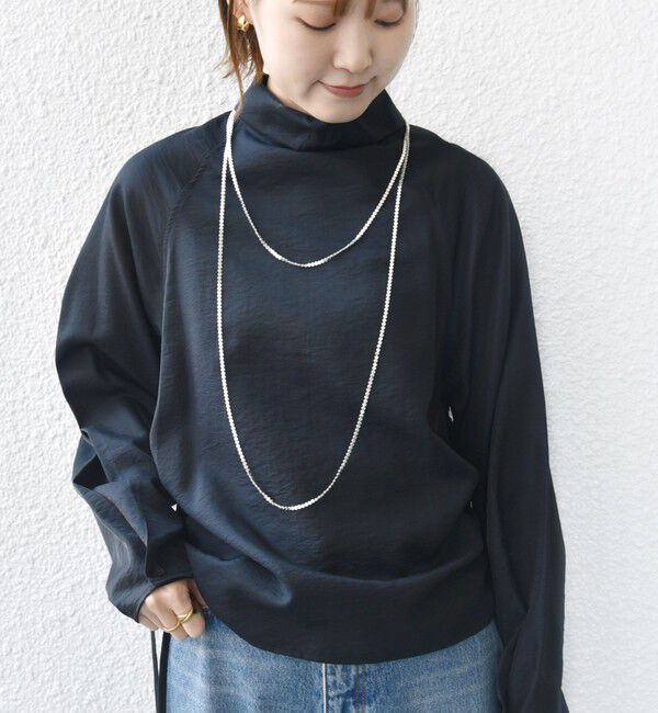 SHIPS for women「【WEB限定】〈洗濯機可能〉シアー ハイネック 2WAY ブラウス」|シャツ・ブラウス|