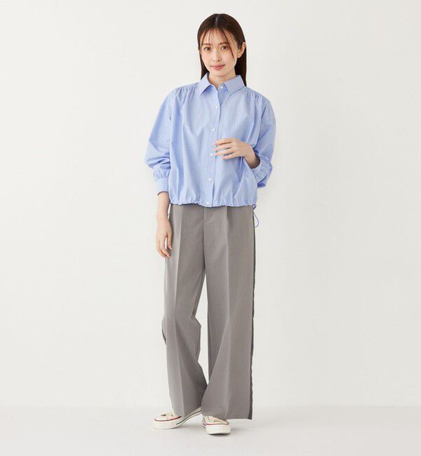 SHIPS Colors 「SHIPS Colors:〈手洗い可能〉サテン サイドライン パンツ」|その他|