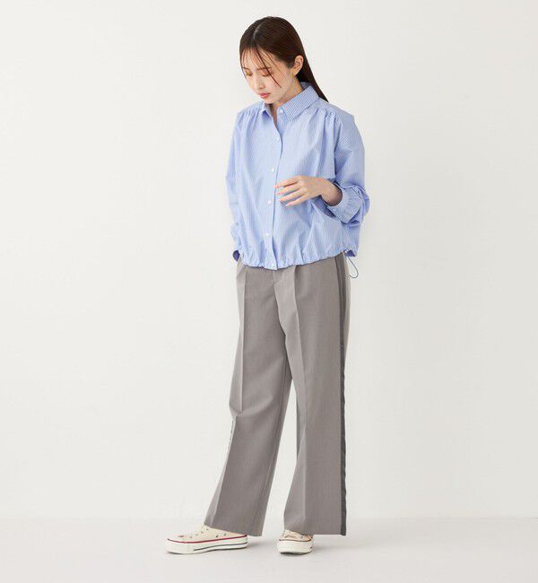 SHIPS Colors 「SHIPS Colors:〈手洗い可能〉サテン サイドライン パンツ」|その他|