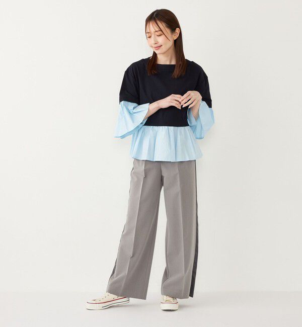 SHIPS Colors 「SHIPS Colors:〈手洗い可能〉サテン サイドライン パンツ」|その他|