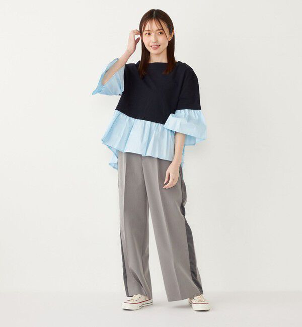 SHIPS Colors 「SHIPS Colors:〈手洗い可能〉サテン サイドライン パンツ」|その他|