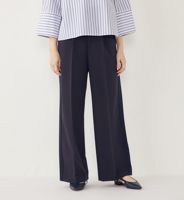 SHIPS Colors 「SHIPS Colors:〈手洗い可能〉サテン サイドライン パンツ」|その他|