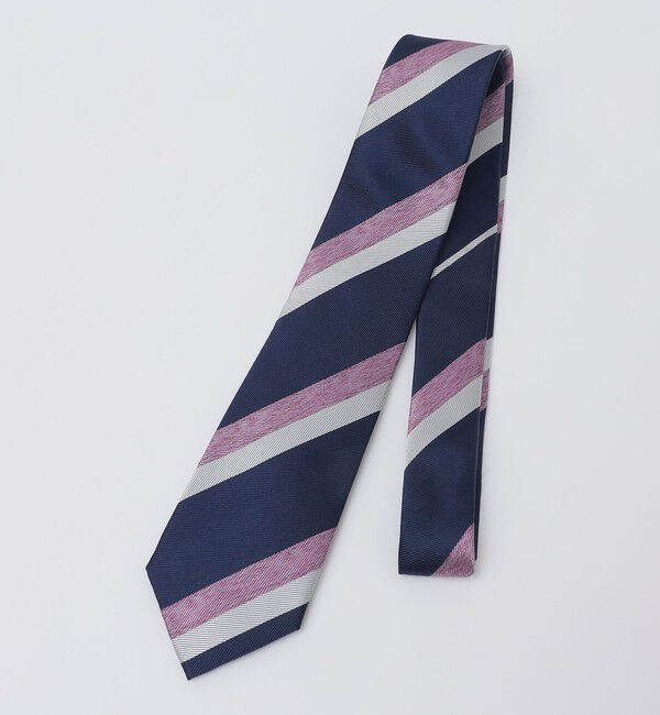 SHIPS Colors 「SHIPS Colors:シルク ストライプ ネクタイ 2◇」|ネクタイ・蝶ネクタイ|ライトピンク