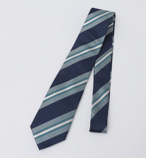 SHIPS Colors 「SHIPS Colors:シルク ストライプ ネクタイ 2◇」|ネクタイ・蝶ネクタイ|グリーン