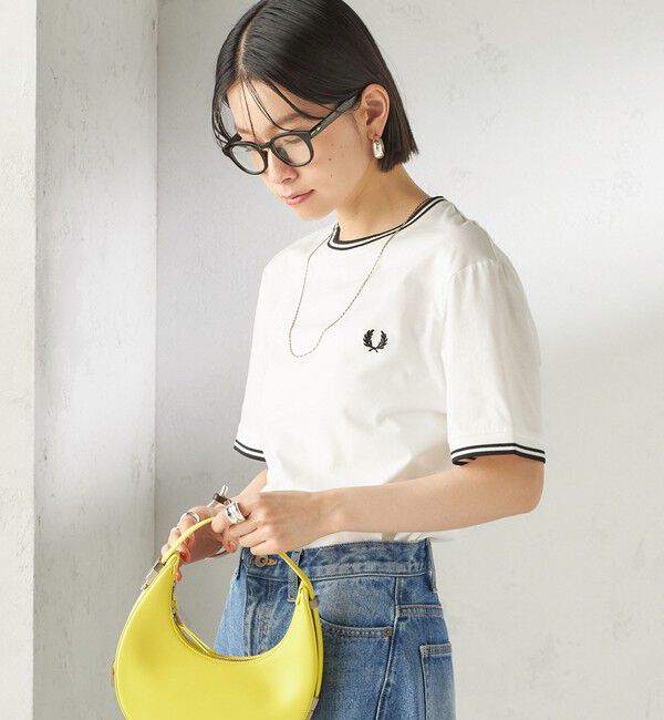 SHIPS for women「《一部追加予約》FRED PERRY:M1588 TWIN TIPPED TEE」|Tシャツ・カットソー|