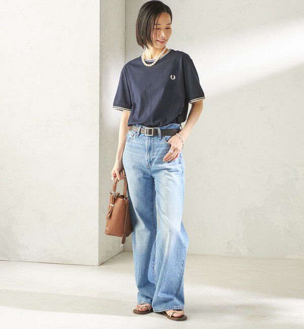SHIPS for women「《一部追加予約》FRED PERRY:M1588 TWIN TIPPED TEE」|Tシャツ・カットソー|