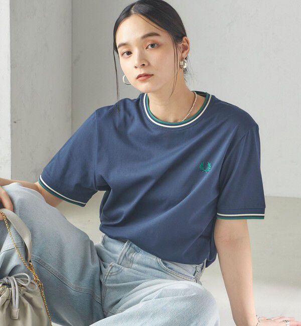 SHIPS for women「《一部追加予約》FRED PERRY:M1588 TWIN TIPPED TEE」|Tシャツ・カットソー|
