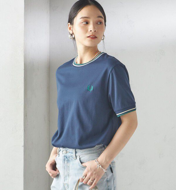 SHIPS for women「《一部追加予約》FRED PERRY:M1588 TWIN TIPPED TEE」|Tシャツ・カットソー|