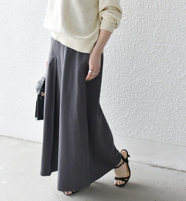 SHIPS any「SHIPS any:〈洗濯機可能〉インレイ タック フレア スカート」|スカート|