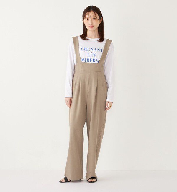 SHIPS Colors 「SHIPS Colors:〈洗濯機可能〉ハイウエスト サロペット」|オールインワン|