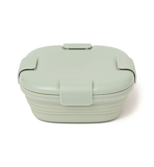 SHIPS any「stojo: 折りたたみ式 ランチ ボックス」|食器・キッチングッズ|ライトグリーン