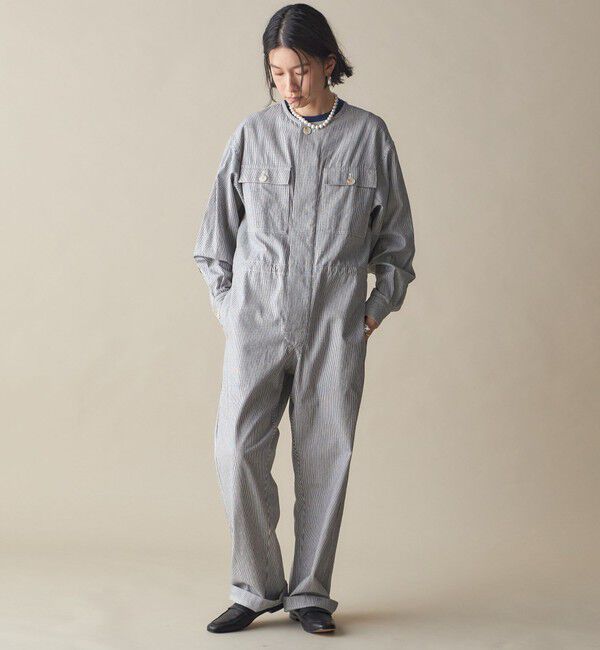 SHIPS for women「SHIPS NINE CASE:〈洗濯機可能〉ジャンプスーツ」|オールインワン|