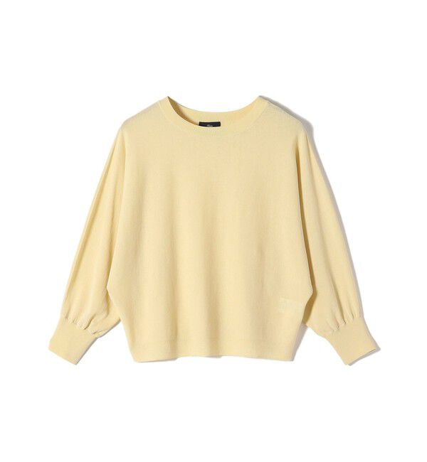 SHIPS for women「SHIPS Primary Navy Label:ICE FINE コットン ドルマン プルオーバー」|ニット・セーター|イエロー