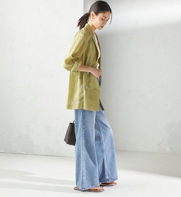 SHIPS for women「〈手洗い可能〉ラミー 4 シアー ジャケット」|テーラードジャケット|